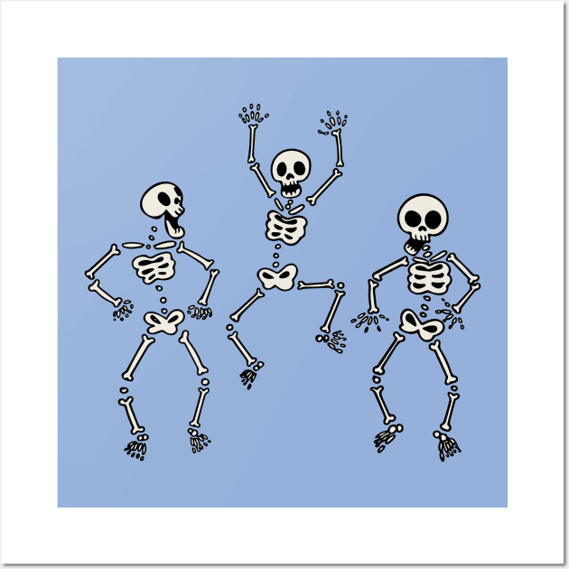 Dancing skeletons Wall Art by Urbanic